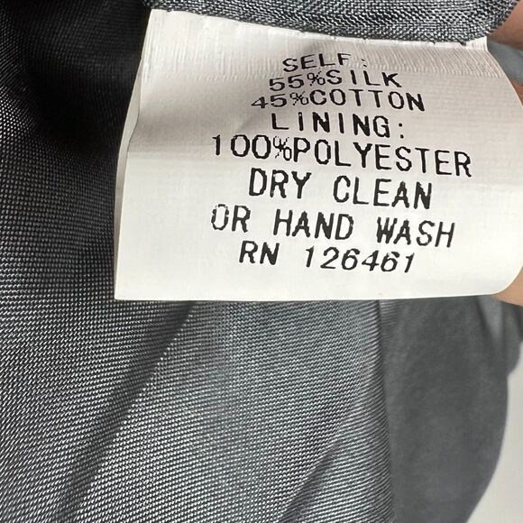 Due per Due dress sz 12 gray sleeveless belted casual business striped womens - Picture 5 of 8